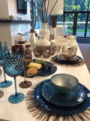 service de table en verre ASTRID Bruno EVRARD